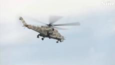 Russia release footage of helicopters destroying military hardware in 'special operation' in Ukraine - Videoclip.bg