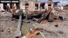 The Sun’s Jerome Starkey surveys the aftermath of a fierce battle near Trostianets - Videoclip.bg