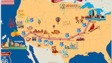 Честване на Път 66 (Route 66) с Гугъл - Приключения по Маршрут 66 в Америка - Videoclip.bg