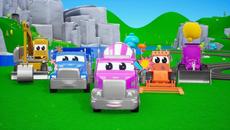 Construction Vehicles Lift Parking - Street Vehicles Car Parking Game 3D Animation | Road Roller - Videoclip.bg