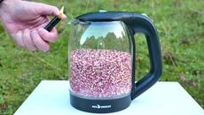 Match Heads vs Glass Electric Kettle | Chain Reaction Experiment - Videoclip.bg