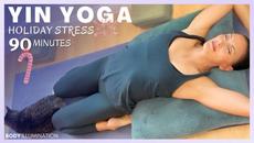 Yoga for Holiday Stress Yin Yoga flow full body stretch 90 minutes ❄️ Stress Release 90 mins Day 35 - Videoclip.bg