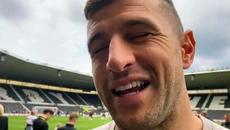 Watch: Portsmouth head coach John Mousinho's reaction to draw at Derby - Videoclip.bg