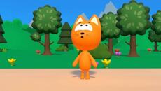 Котэ стал великаном! - Волшебные штучки! - Котёнок играет в яйца с сюрпризами и цветными шариками - Videoclip.bg