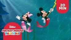 Aventuras debaixo d’água! | Mickey Mouse Funhouse | Compilado de 20 minutos - Videoclip.bg