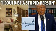Trump defends Qatar luxury jet gift saying he'd be 'stupid to reject free plane’ - Videoclip.bg