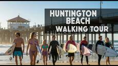 Huntington Beach, California, Walking Tour 10.19.2025 - 4K 60fps - Videoclip.bg