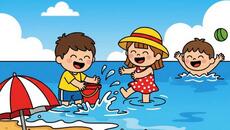 НАЙ-ДОБРЕ СИ Е НА ПЛАЖА.Весело Детско Стихче - Videoclip.bg